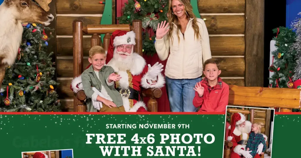 Free Photos with Santa at Cabela’s 2025