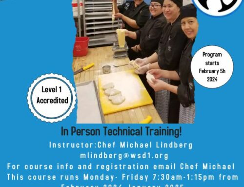 Free Level 1 Accredited Culinary Arts Adult Program