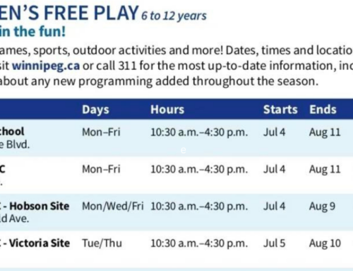 City of Winnipeg’s Free Play Program: Summer Fun for Kids