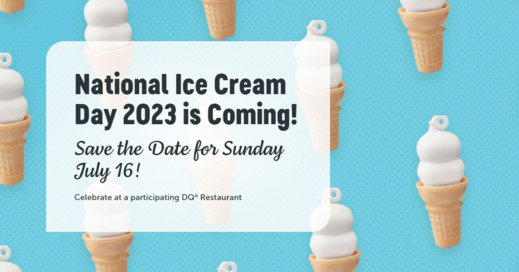 Free Ice Cream from Dairy Queen on National Ice Cream Day Winnipeg