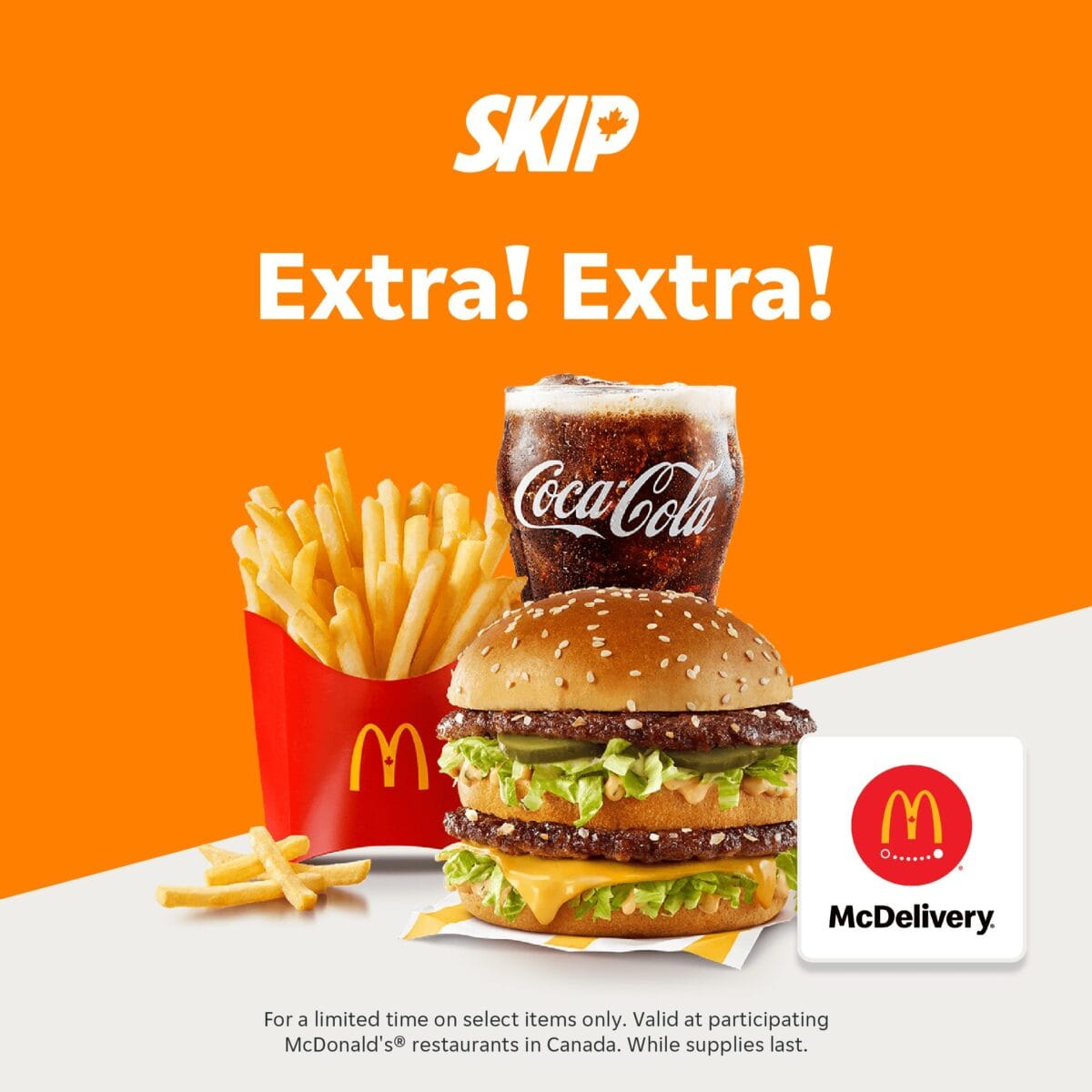 Buy 1 Big Mac Extra Value Meal Get A 2nd Free On Skipthedishes Mcdonalds Canada 9006