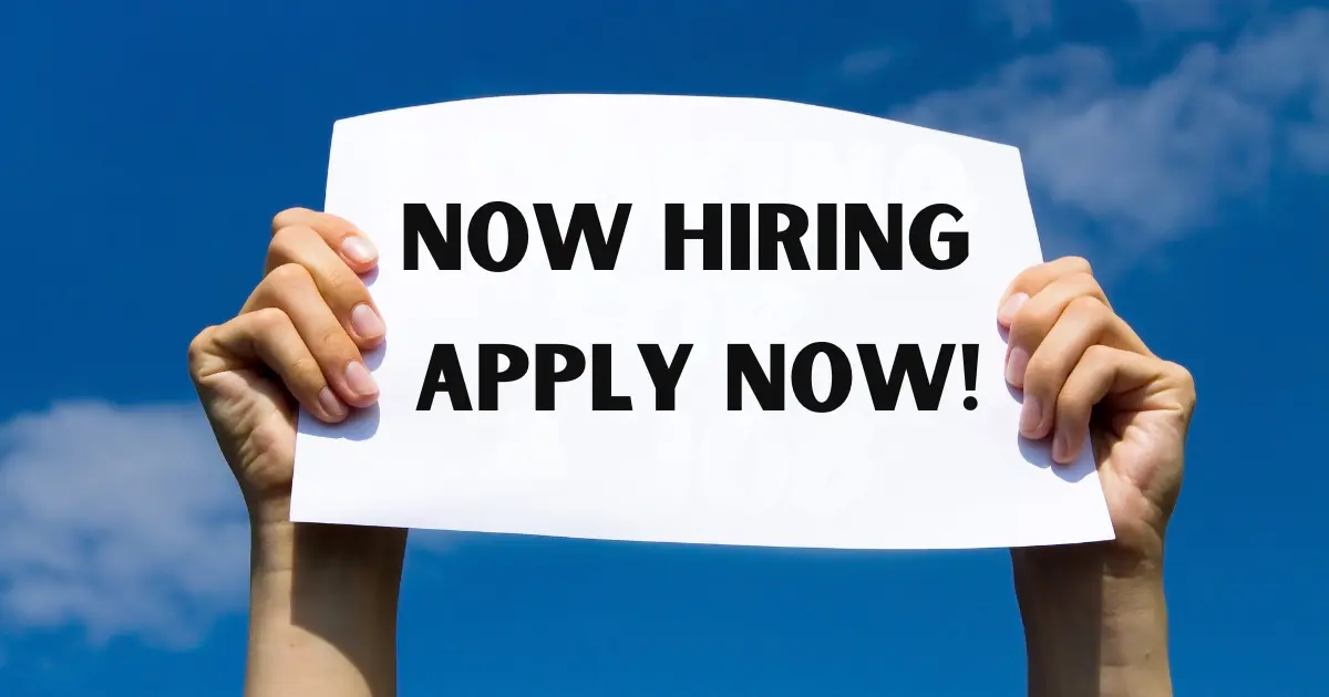 Business is currently hiring January 4