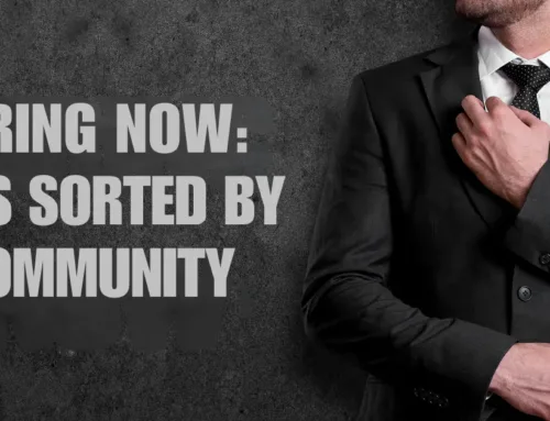 Hiring Now: Jobs Sorted by Community